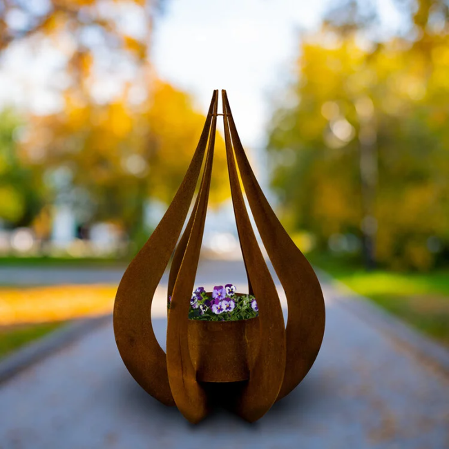 Corten Steel Urns